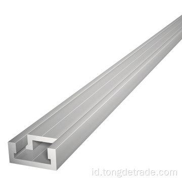 Stok batang profil aluminium T5 logam 6063 T5